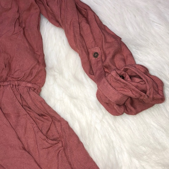 Forever 21 small mauve plum color summer romper - Picture 3 of 4